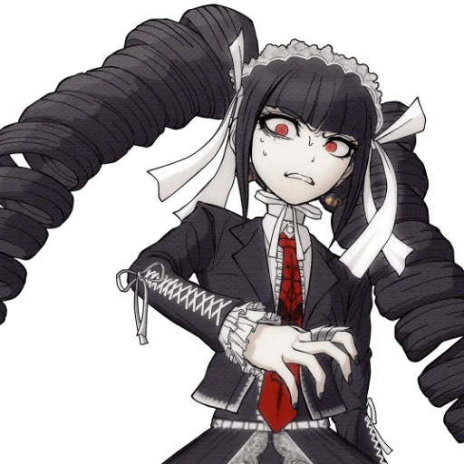 celestia ludenberg, celestia ludenberg, celestia ludenberg sprite, celestia ludenberg dangganronpa, danganronpa déclenche des ravages heureux