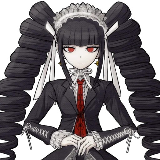 celestia ludenberg, celestia ludenberg, celestia ludenberg sprite, danganronpa v3 matando armonía, danguronpa dispara feliz estragos