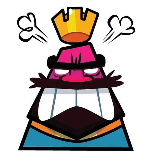 serrer le piano, clash royale, roi de la griffe du piano, emoji de clash royale, emoji king of the clash royal
