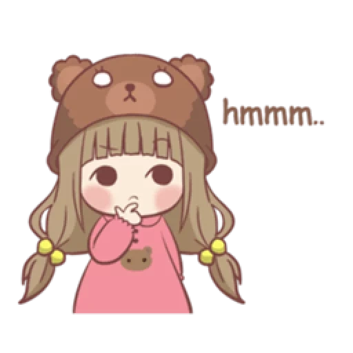 chibi, kawaii, gambar, anime yang indah, gambarnya lucu