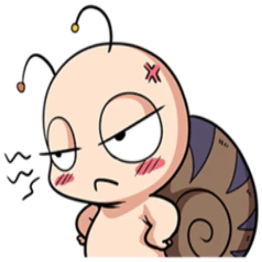 chibi, personagens, chibi snail