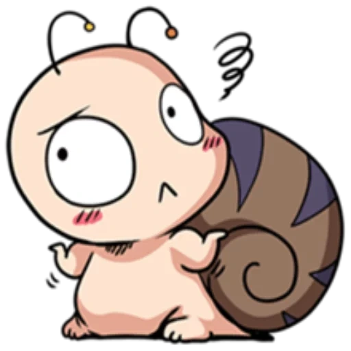 chibi, personaggi, snail chibi, kitty snail, lumaca imessage