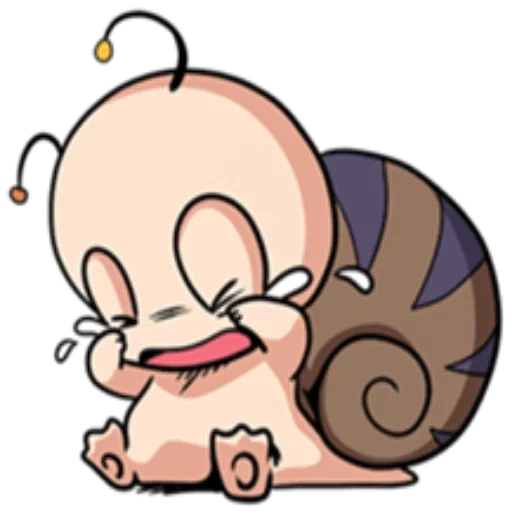 chibi, escargot, personnages, escargot de chibi, escargots art chibi