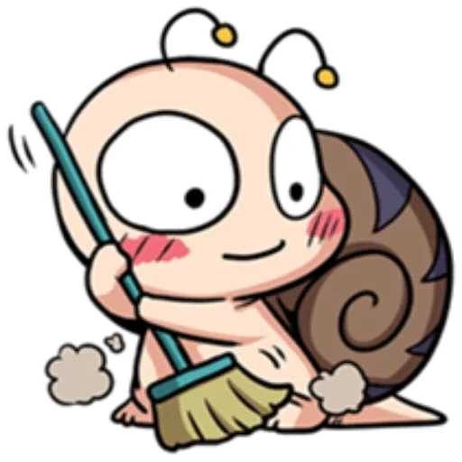 chibi, anime, snail chibi, lumaca imessage
