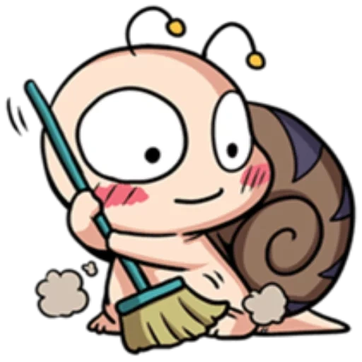 chibi, anime, escargot de chibi, escargot imessage