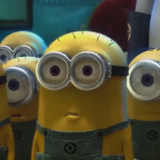 lacaios, cinco lacaios, minions engraçados, sinions regozijam se, minion surpreso