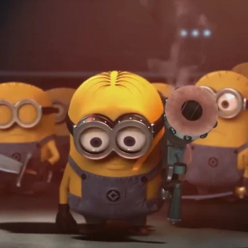 méchant, sbires, cultiver les serviteurs, minions panic, minions laides