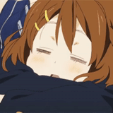 аки тоёсаки, аниме девочки, простое аниме, юи хирасава спит, обложка anime icon