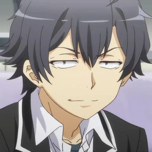 animation, cartoon character, hikigaya hachiman, hikigaya hachiman screen, screen of bamanshikgaya