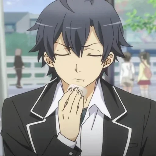 hatiman, oito pessoas estão felizes, oito lados do vale, personagem de anime, yahari ore no seishun love comedy wa machigatteiru