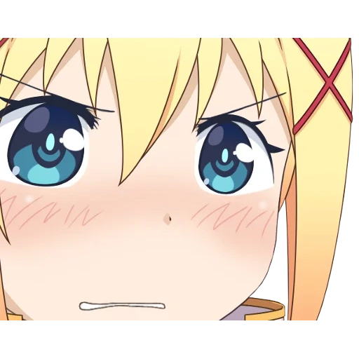 anime, anime pmv, anime characters, darkness konosuba, anime face darkness face