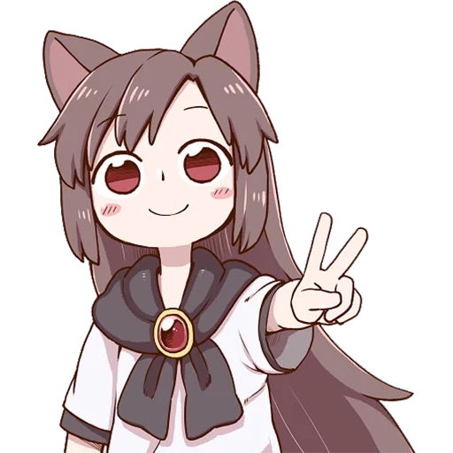 аниме, imaizumi kagerou, kagerou imaizumi awoo, кагеро имаидзуми чиби