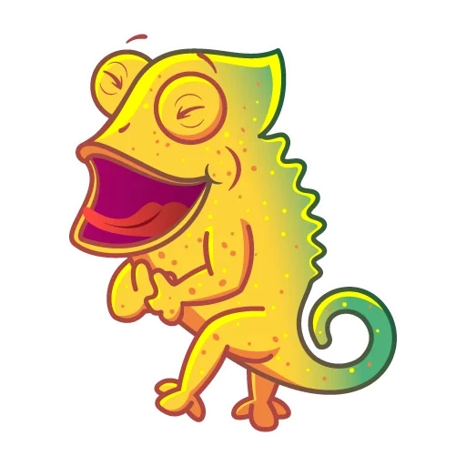 sticker chameleon, cool stickers, shtosh lameleon sticker, stickers, stickers lizard of telegrams