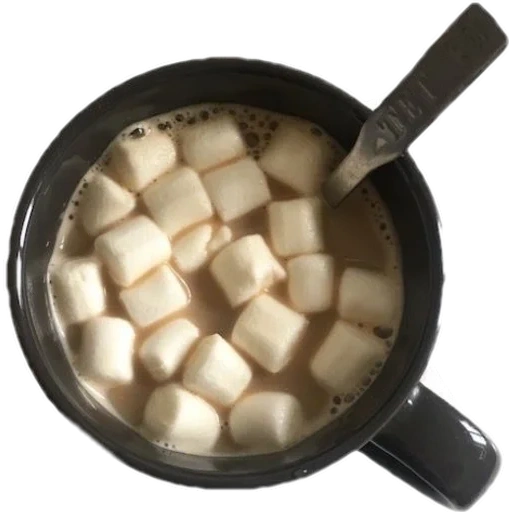 kakao dengan marshmallow, kakao dengan pemandangan marshmallow dari atas, kakao dengan marshmallow, kakao dengan marshmallow, marshmallo
