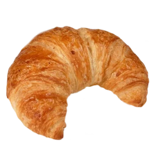 croassan, croissant dari atas, croissant dari atas dengan latar belakang putih, stiker croassan, croassan dengan cokelat