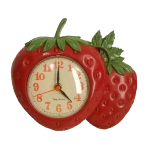 strawberry watches, kitchen watches, home watch, wall clock for the kitchen, kitchen clock