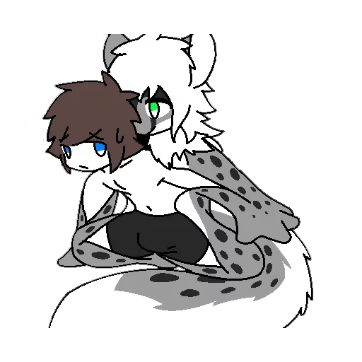 changed lin, cambiar el juego, changed puro, fry arte lindo, furry snow leopard changed