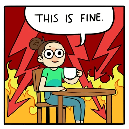 komik, this is fine, ini adalah meme fine, anime yang bagus, gravity falls comics