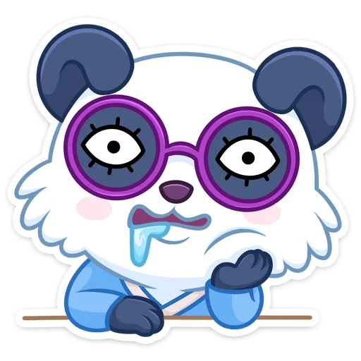 changpu, panda koaru, animado, un conjunto de animados