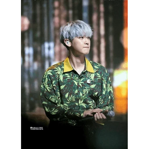 min youngi, park chang-lie, chanyeol exo, white hair and black hair, park chanyeol