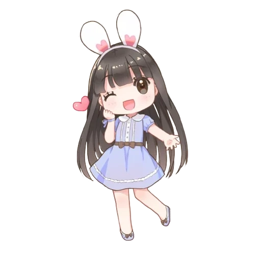 chibi bunny, anime chibi, anime yang indah, anime chibi rabbit, gambar lucu anime