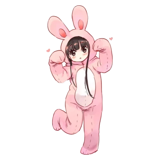 anime bunny, anime cute, anime rabbit, anime bunny, chibi anime kaninchen
