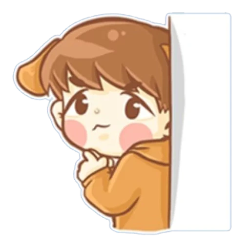 chibi, anime, exo chibiki, baekhyun chibi