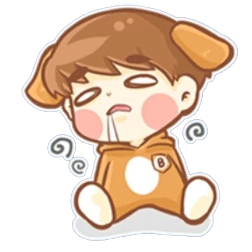 chibi, baekhyun exo, baekhyun chibi, disegni carini di chibi