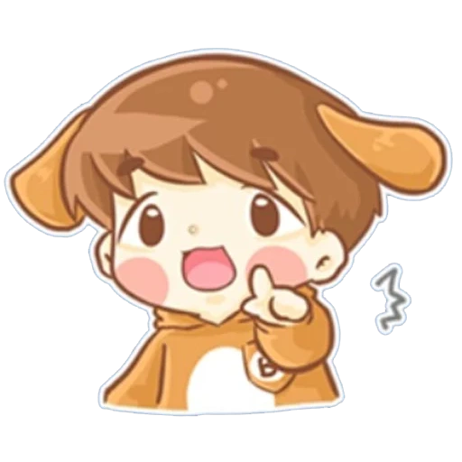 chibi, image, baekhyun chibi, dessins mignons de chibi