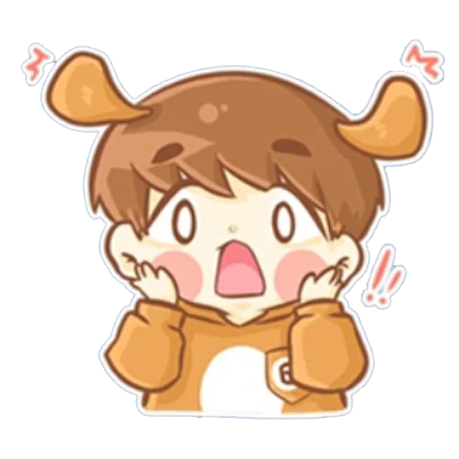 anime, paekhyun, baekhyun exo, chanyeol exo, baekhyun chibi