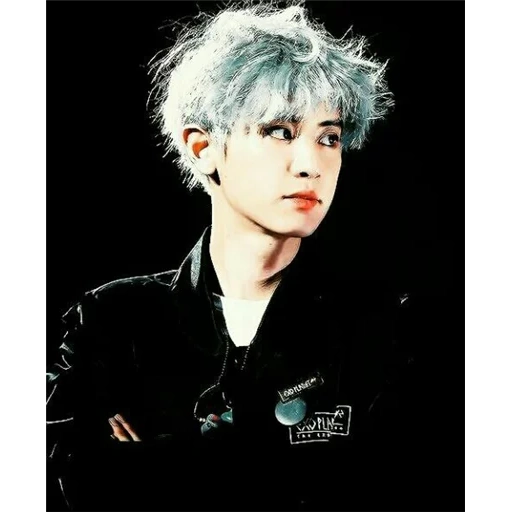 chanel, exo chanel, pak chanyeol, chanyeol exo, exo chanel with white hair