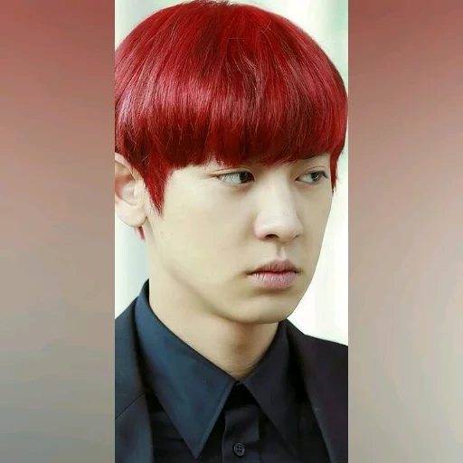 jimin, asiático, pak chanyeol, exo chanyeol, idol red hair guy