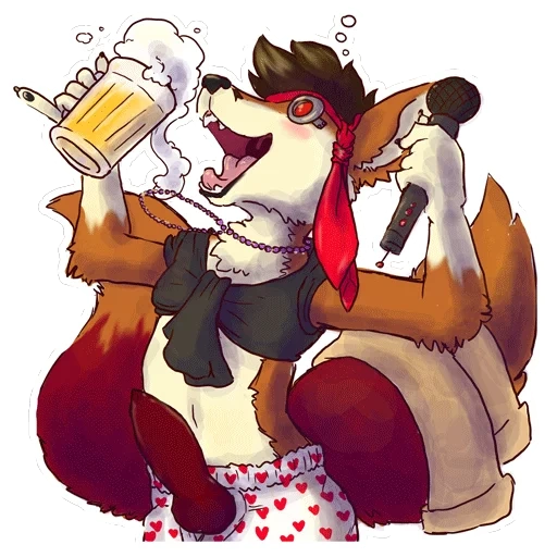 rubah berbulu, furri waffle, fandom berbulu, fox furri art, furry fox wulf