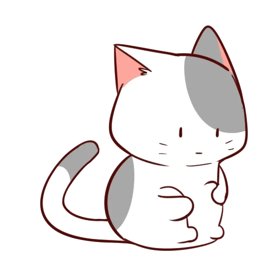 pus nyanagami, selo kawai, animação de gato fofo, animação de gato colorido