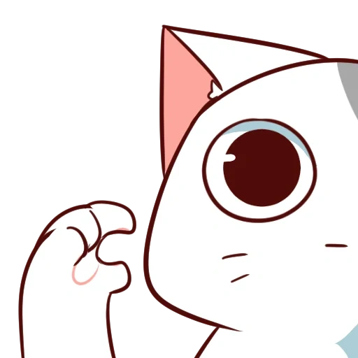 аниме котики, няшный котик, няшные котики, рисунки няшные, няшные котики аниме