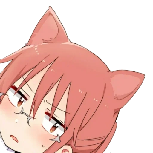 humor anime, animação neko, animação é fofa, kobayashi, papel de animação