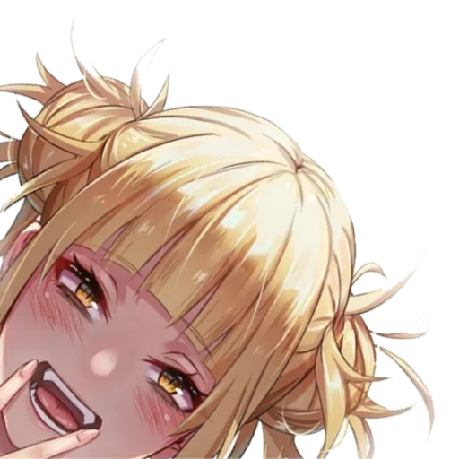 animação, himiko, arte de animação, himiko toga, menina anime