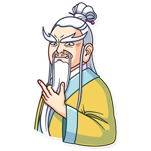 confucius, confucius, vektor konfusius, pola meme orang suci cina