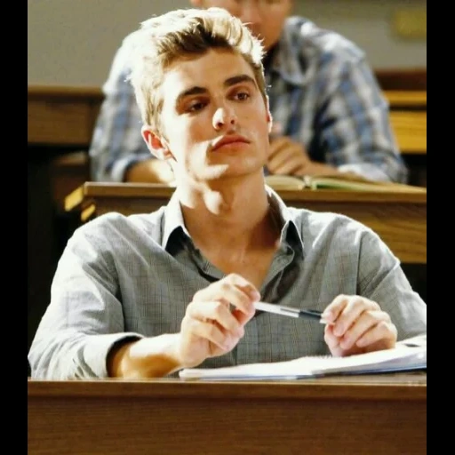 uae, dave franco, james franco, dave franco sits at a desk, james franco of youth series with a cigarette