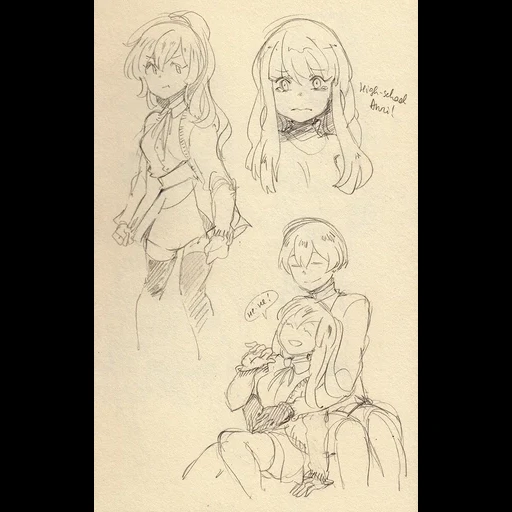 anime, anime sketches, anime sketches, anime drawing, anime children sketch