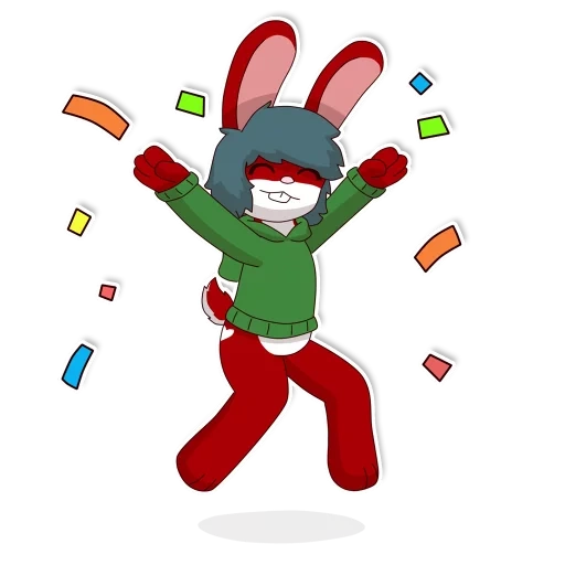 animation, rabbit, millet rabbit, millet rabbit, mascot millet rabbit