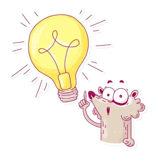 idée d'ampoule, clip pour ampoule, motif de l'ampoule, ampoule de dessin animé, eureka ampoule fond transparent
