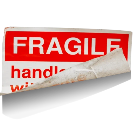 segno, fragile, etichettatura, fattore di parola, states de fragile