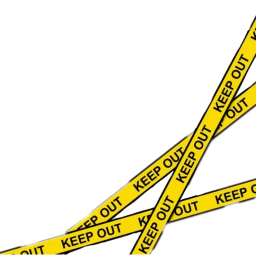 text, yellow ribbon, keep away from the tape, hazardous tape, yellow ribbon keep out