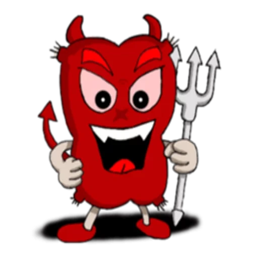 diavolo, ragazzo, il demone è rosso, diavolo rosso, diavoli rossi di caricature