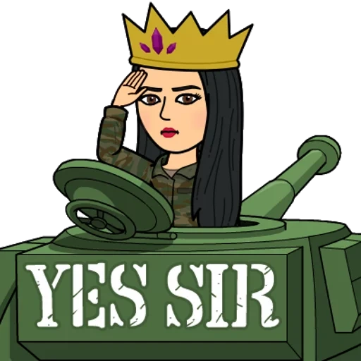 militer, sir yes, meme sir yes, ratu girly_m, para prajurit tank