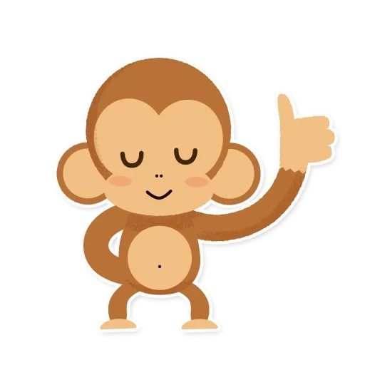 обезьяна, обезьянки, обезьянка, рисунок обезьянки