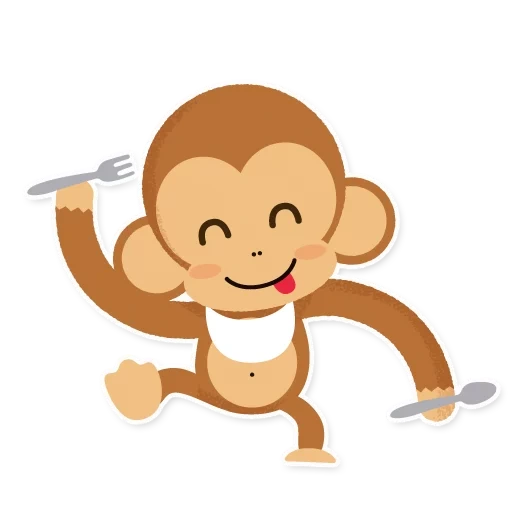 mono, mono, monos orbitales, patrón de mono, caricatura de mono