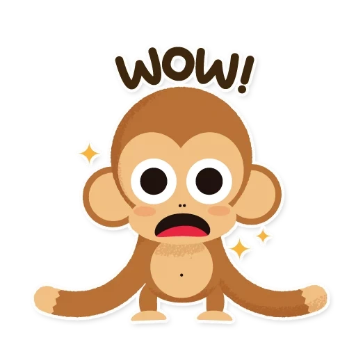 la scimmia, scimmia adorabile, scimmia carina, emoticon scimmia