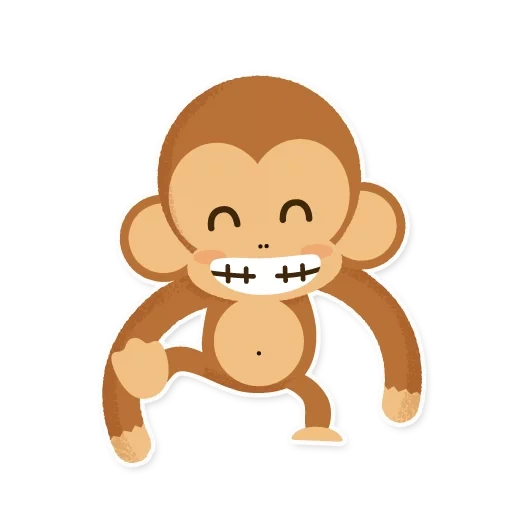 monkey, обезьяна, обезьяна без фона, граф дизайн обезьянка